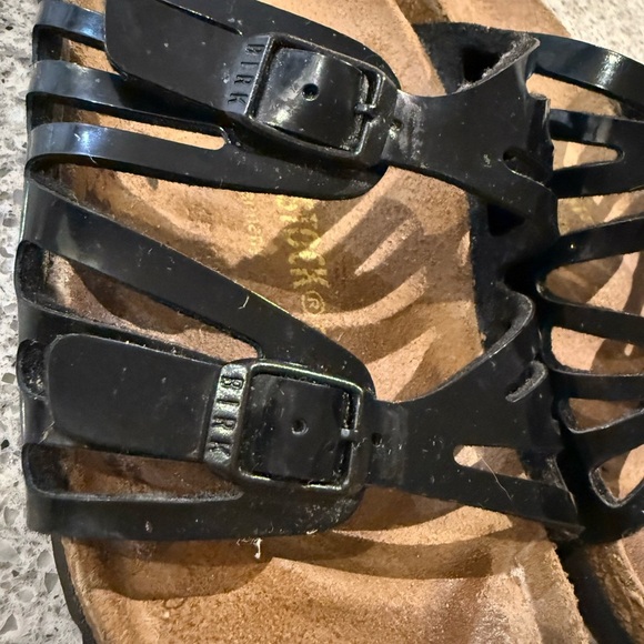 Birkenstock Granada Black Patent Leather Sandals - Picture 4 of 11